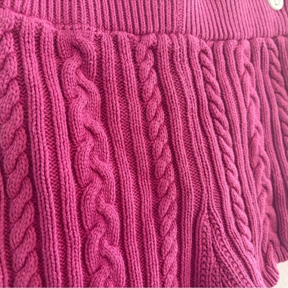 Pink Cable Knit Micro Shorts - Picture 2 of 9